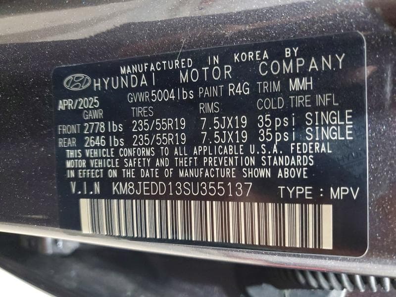 2025 HYUNDAI TUCSON LIMITED 13