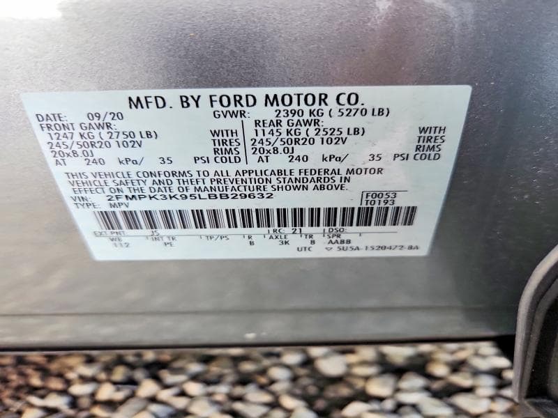 2020 FORD EDGE TITANIUM 13