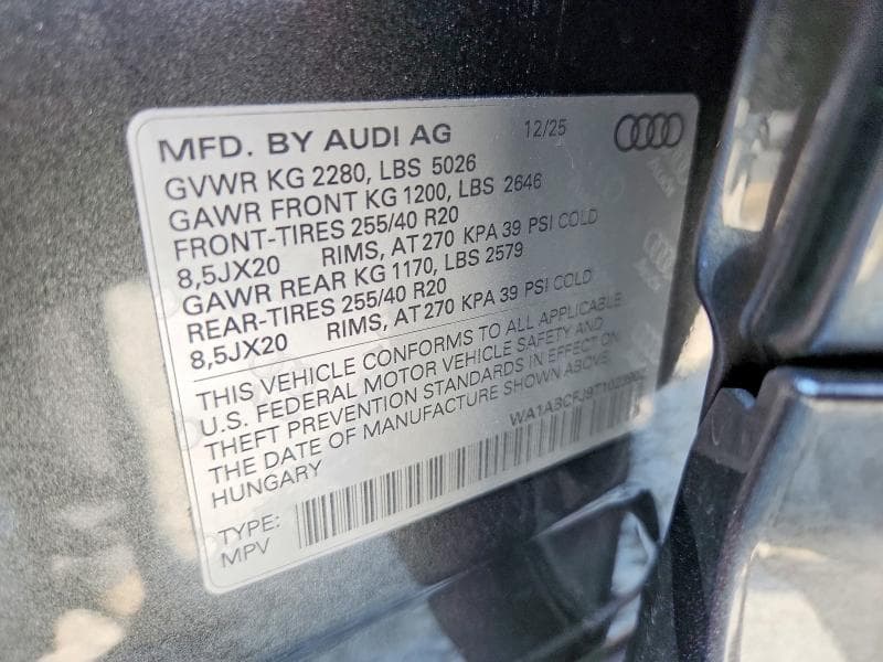 2026 AUDI Q3 S-LINE 14