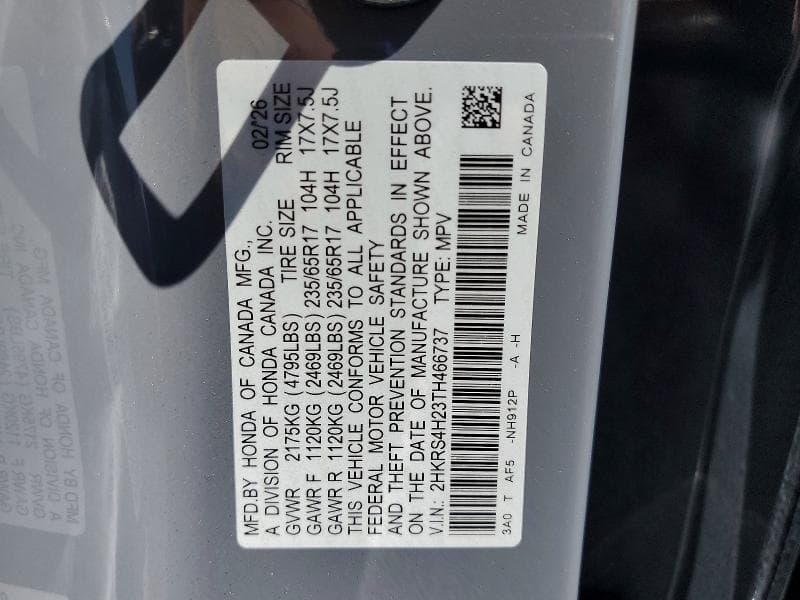 2026 HONDA CR-V LX 13