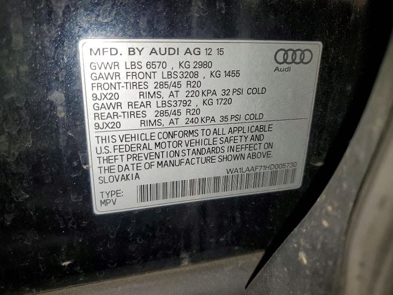 2017 AUDI Q7 PREMIUM PLUS 13
