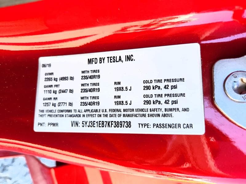 2019 TESLA MODEL 3 13