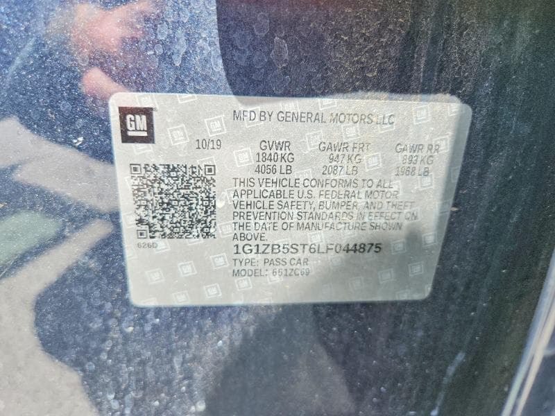 2020 CHEVROLET MALIBU LS 12