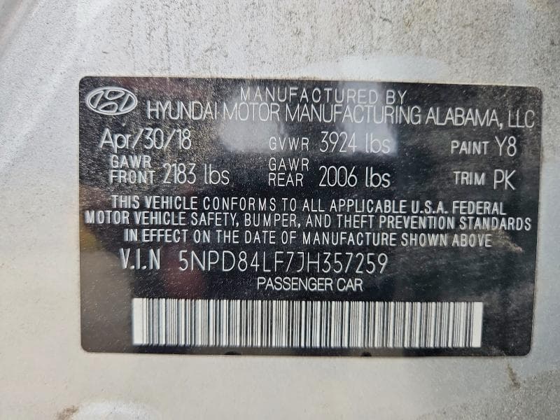2018 HYUNDAI ELANTRA VALUE EDITION 13