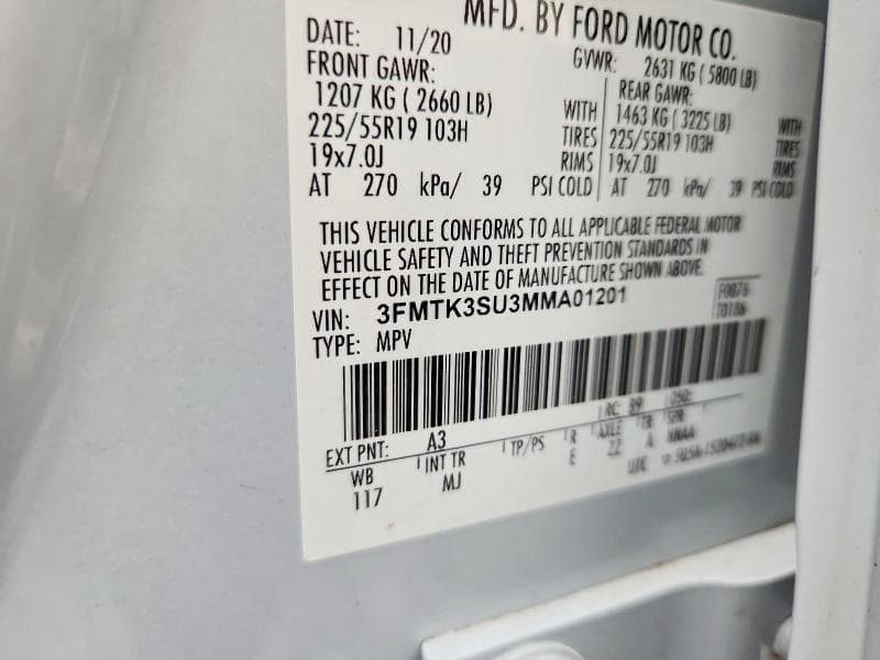 2021 FORD MUSTANG MACH-E PREMIUM 14