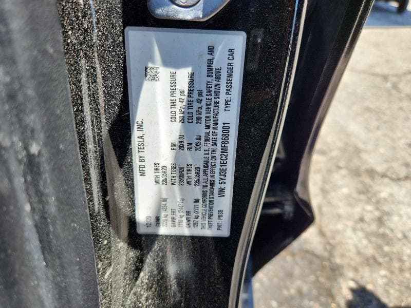 2021 TESLA MODEL 3 12