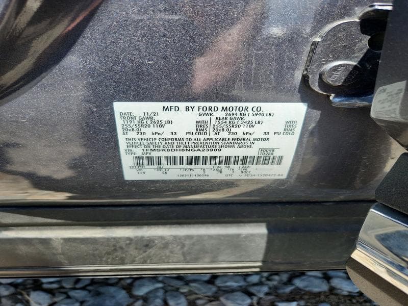 2022 FORD EXPLORER XLT 13