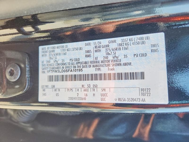 2025 FORD F150 XLT 13