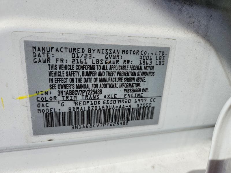 2023 NISSAN SENTRA SV 12