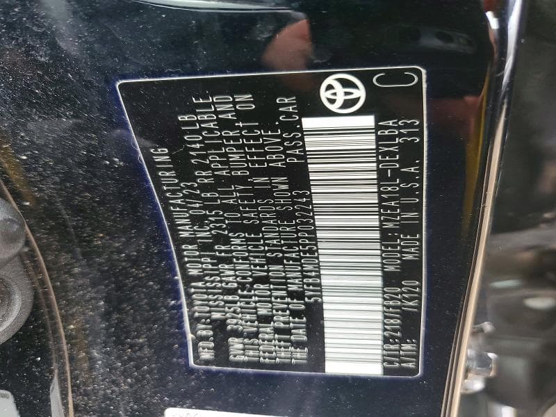 2023 TOYOTA COROLLA LE 12