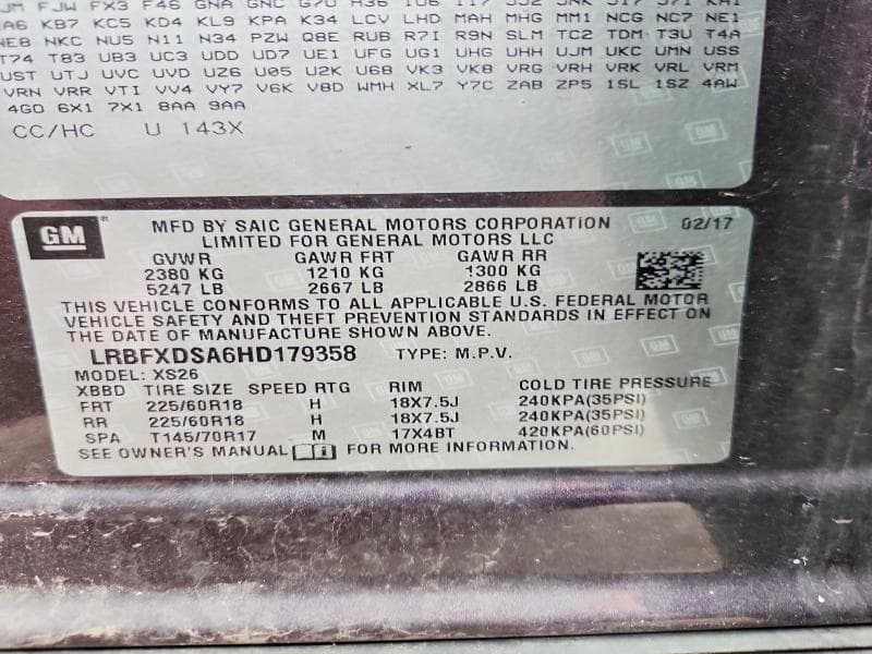 2017 BUICK ENVISION ESSENCE 13