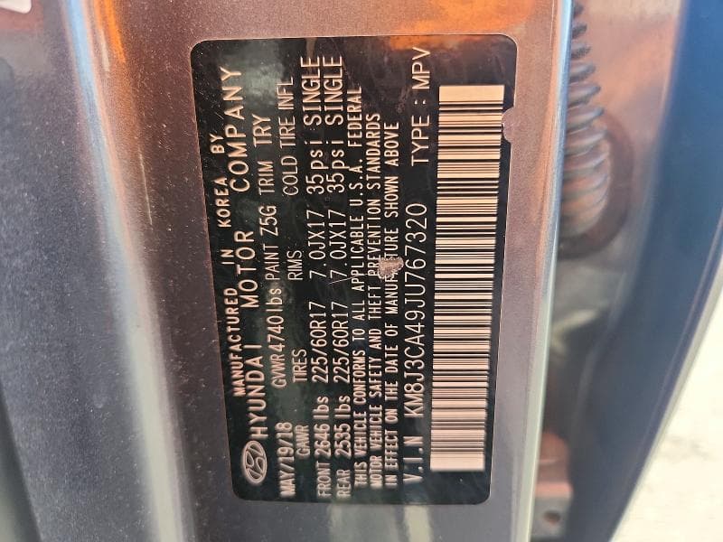2018 HYUNDAI TUCSON SEL PLUS 13