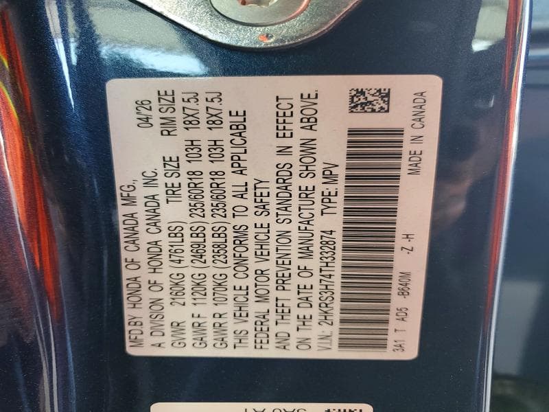 2026 HONDA CR-V EXL 13
