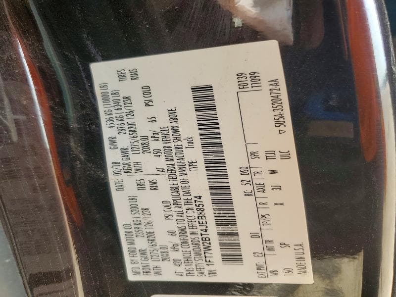 2018 FORD F250 SUPER DUTY 12