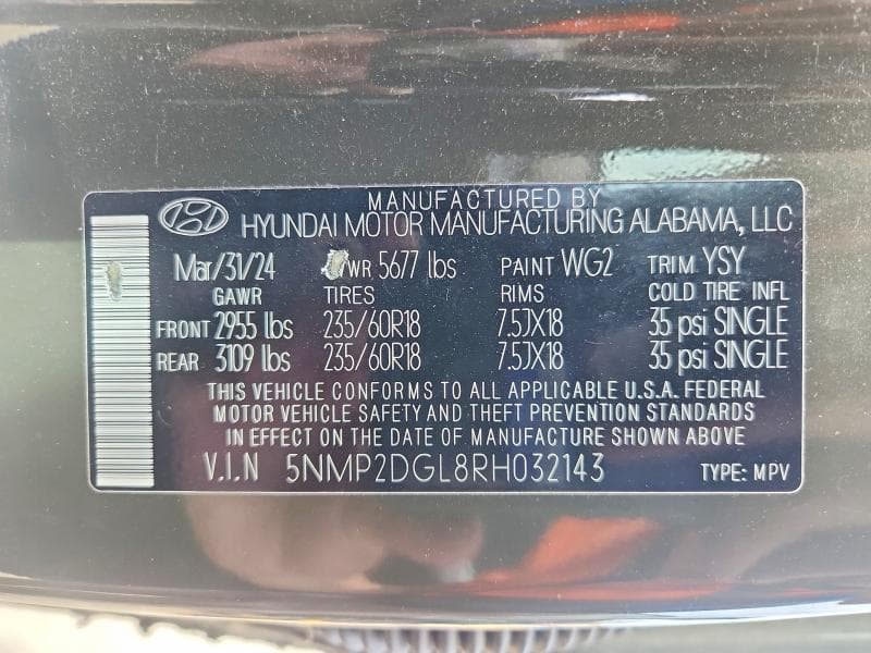 2024 HYUNDAI SANTA FE SEL 13