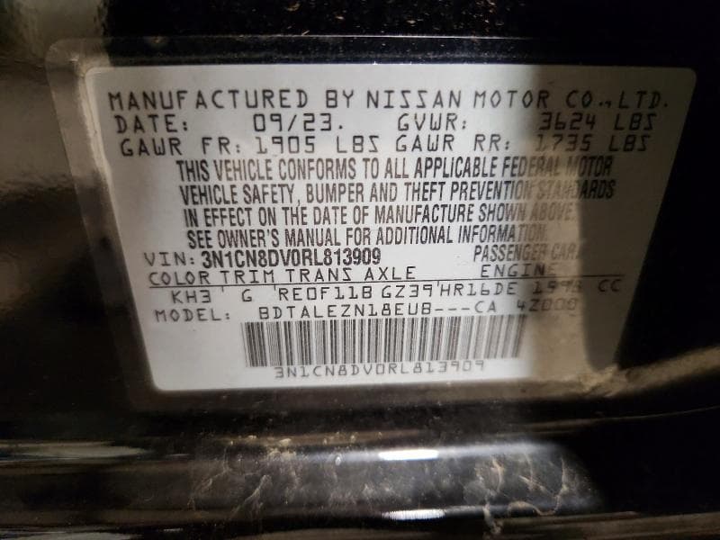 2024 NISSAN VERSA S 13