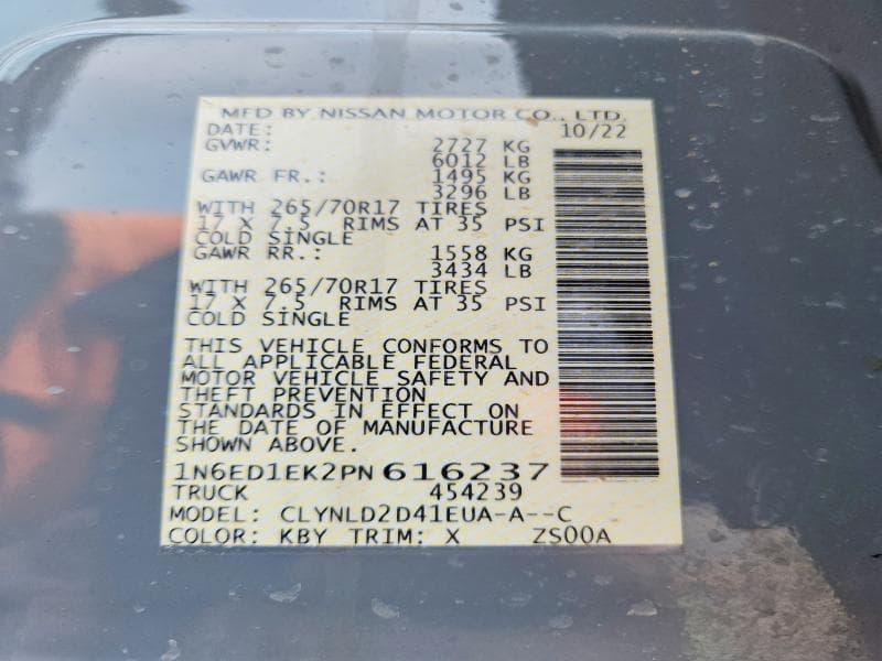 2023 NISSAN FRONTIER PRO-4X 13