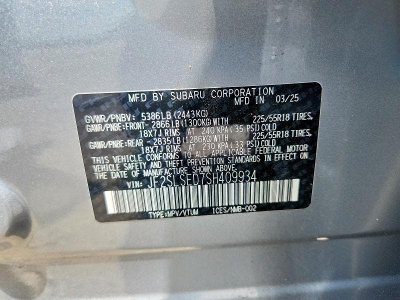 2025 SUBARU FORESTER PREMIUM 13
