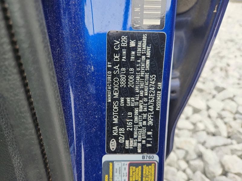 2018 KIA FORTE LX 12