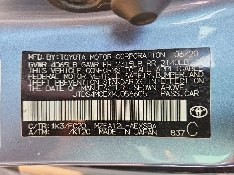 2021 TOYOTA COROLLA SE 13