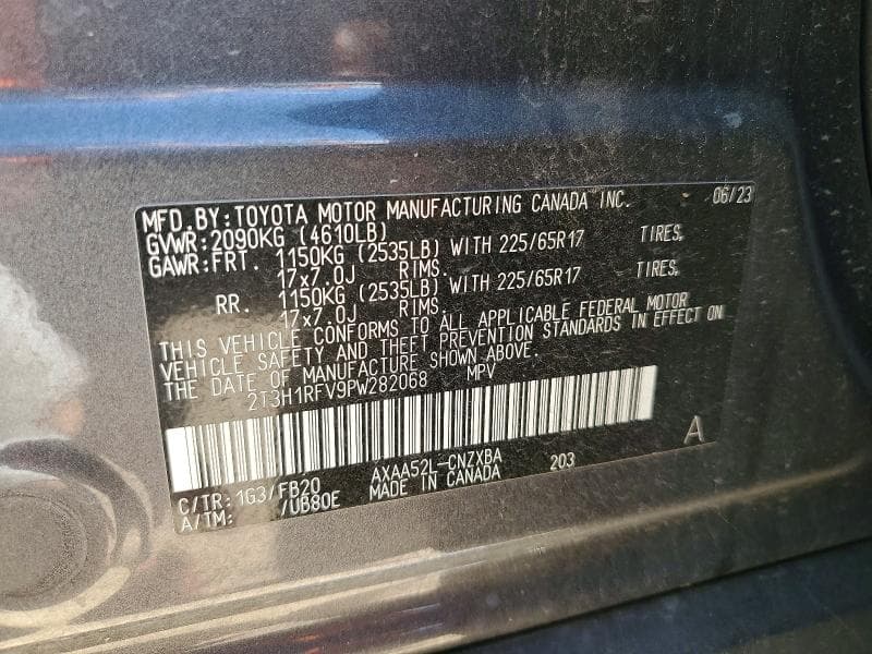 2023 TOYOTA RAV4 LE 12