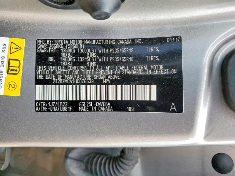 2017 LEXUS RX 350 BASE 13