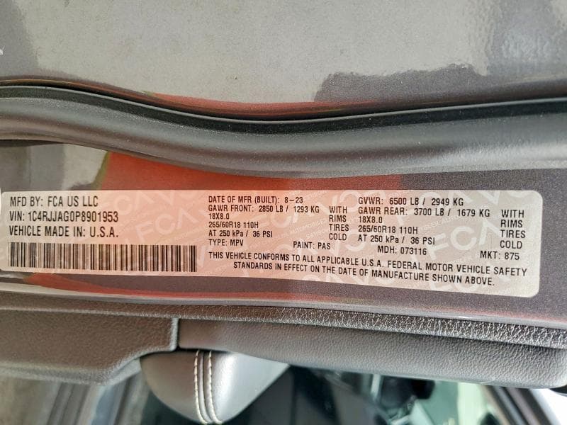 2023 JEEP GRAND CHEROKEE L LAREDO 13