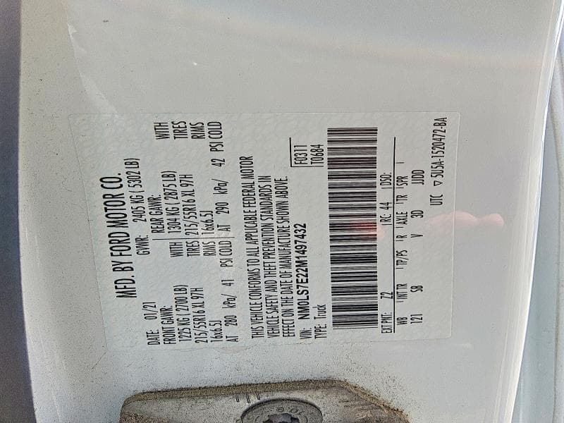 2021 FORD TRANSIT CONNECT XL 13