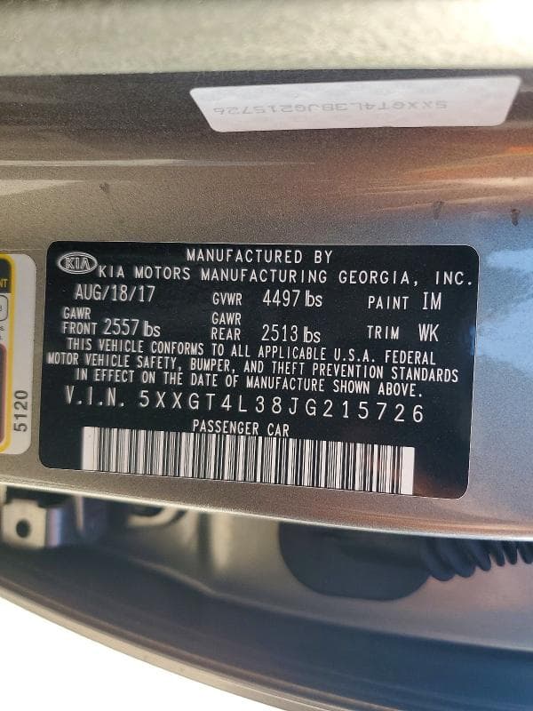 2018 KIA OPTIMA LX 12