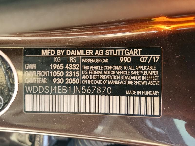 2018 MERCEDES-BENZ CLA 250 13