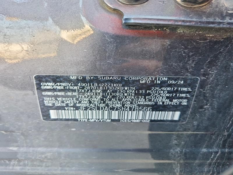 2025 SUBARU FORESTER 14