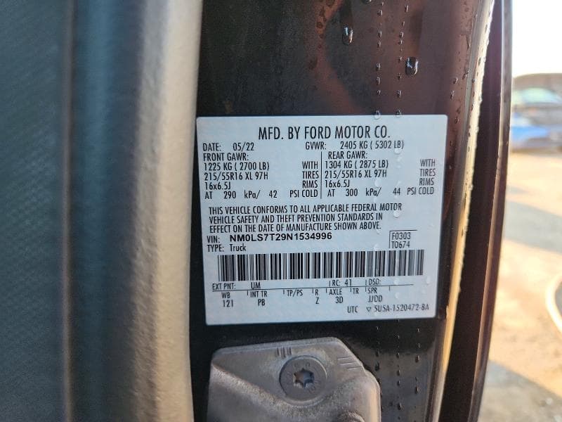 2022 FORD TRANSIT CONNECT XLT 13