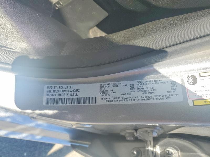2022 RAM 1500 LIMITED 13