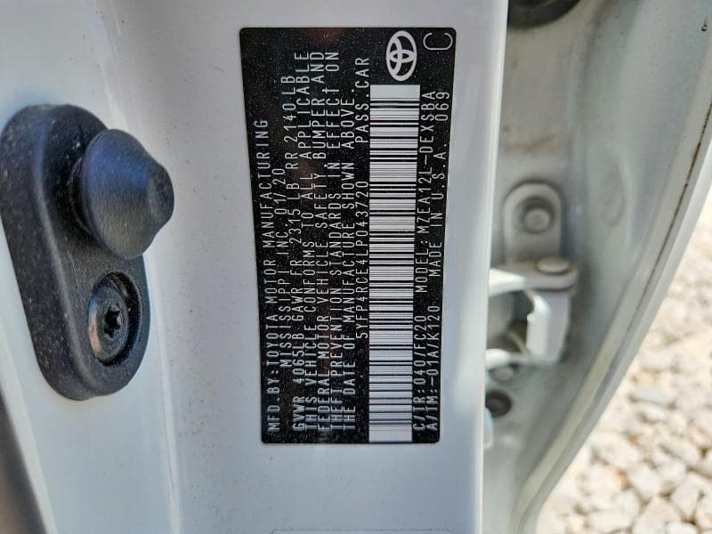 2020 TOYOTA COROLLA SE 12