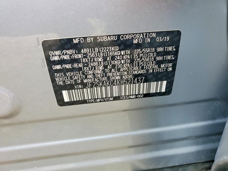 2019 SUBARU FORESTER SPORT 14