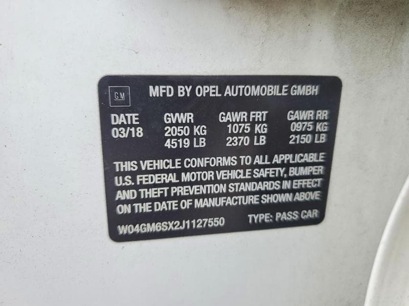 2018 BUICK REGAL PREFERRED II 12