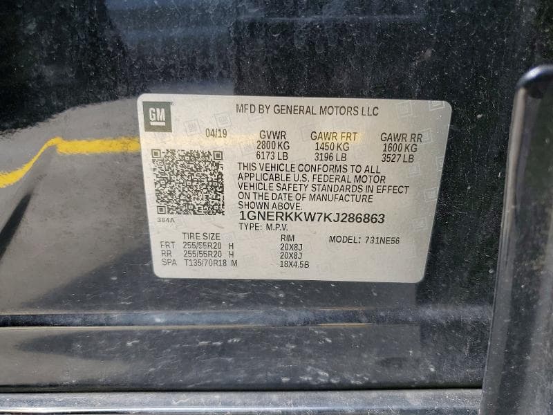 2019 CHEVROLET TRAVERSE PREMIER 13