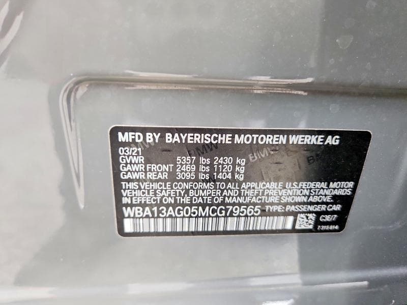 2021 BMW 530E 13