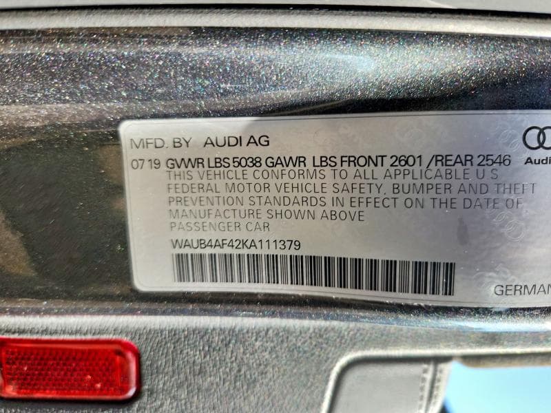 2019 AUDI S4 PREMIUM PLUS 13
