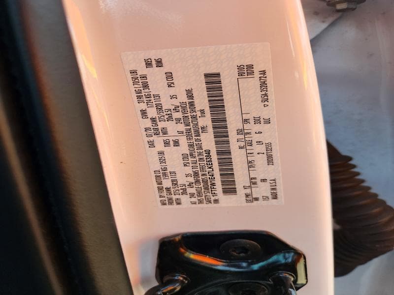 2020 FORD F150 SUPERCREW 12