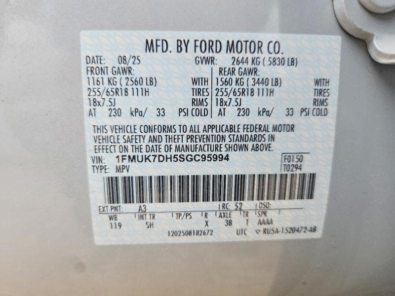 2025 FORD EXPLORER ACTIVE 14
