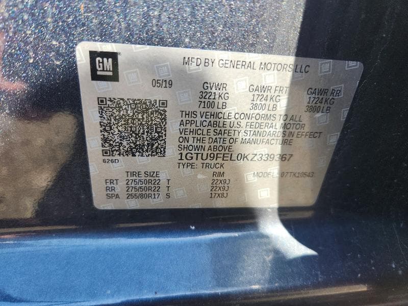 2019 GMC SIERRA K1500 DENALI 12