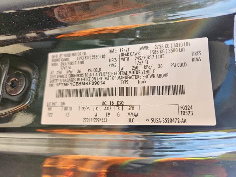 2021 FORD F150 12
