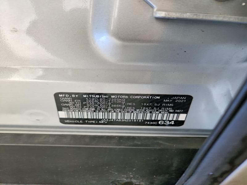 2022 MITSUBISHI OUTLANDER ES 13