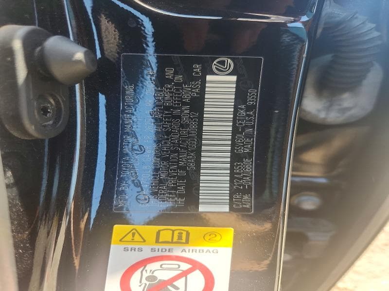 2018 LEXUS ES 350 12