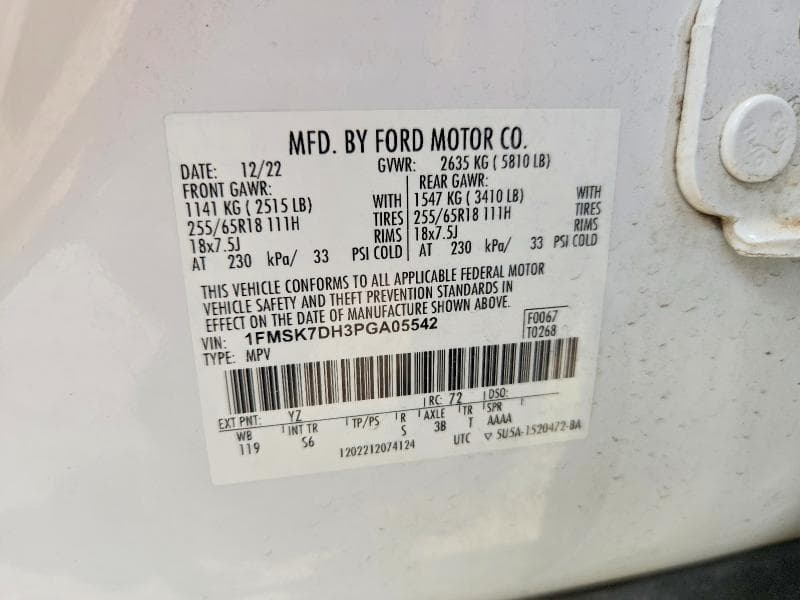 2023 FORD EXPLORER XLT 14