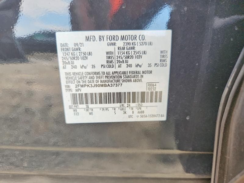 2021 FORD EDGE SEL 13
