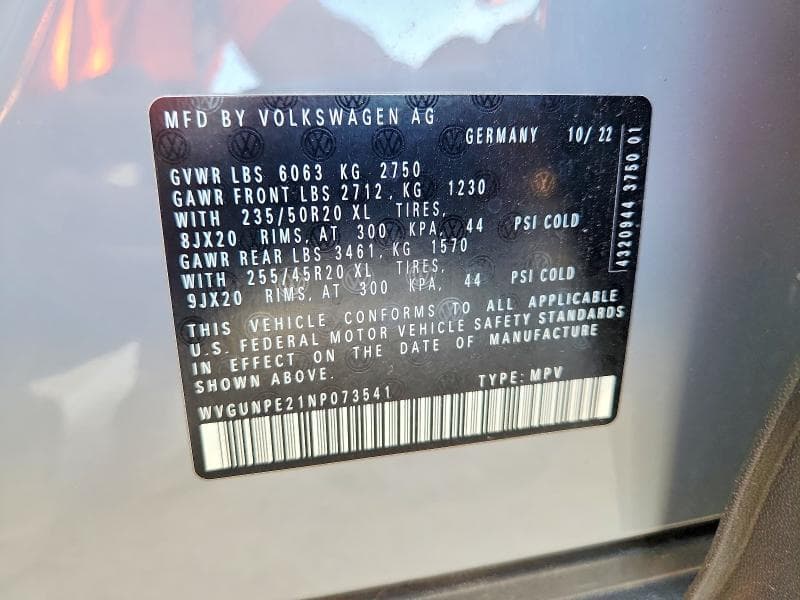 2022 VOLKSWAGEN ID.4 PRO S 14