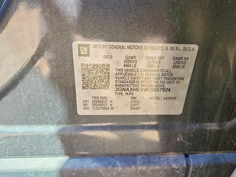 2019 CHEVROLET EQUINOX LS 13