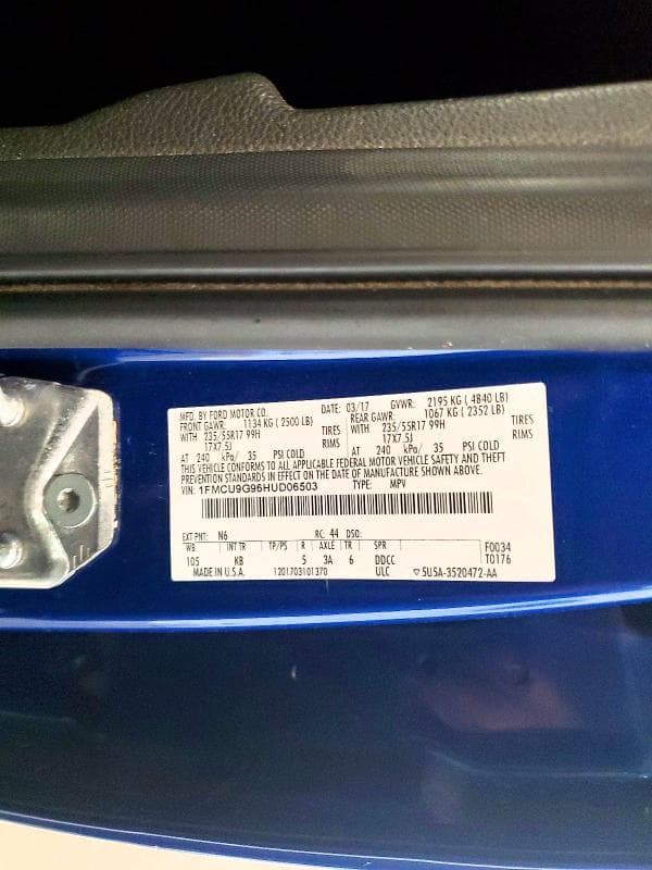 2017 FORD ESCAPE SE 14